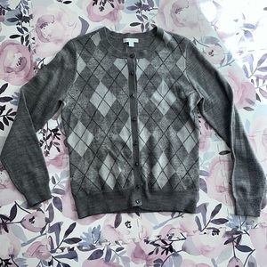 Argyle Grey Cardigan
